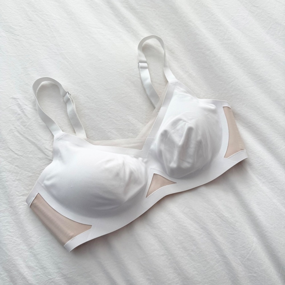 Honeylove LiftWear Crossover Bra White Wireless Support Bra Size S 34B/C - Picture 2 of 5